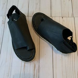 Free People size 7 black sandals